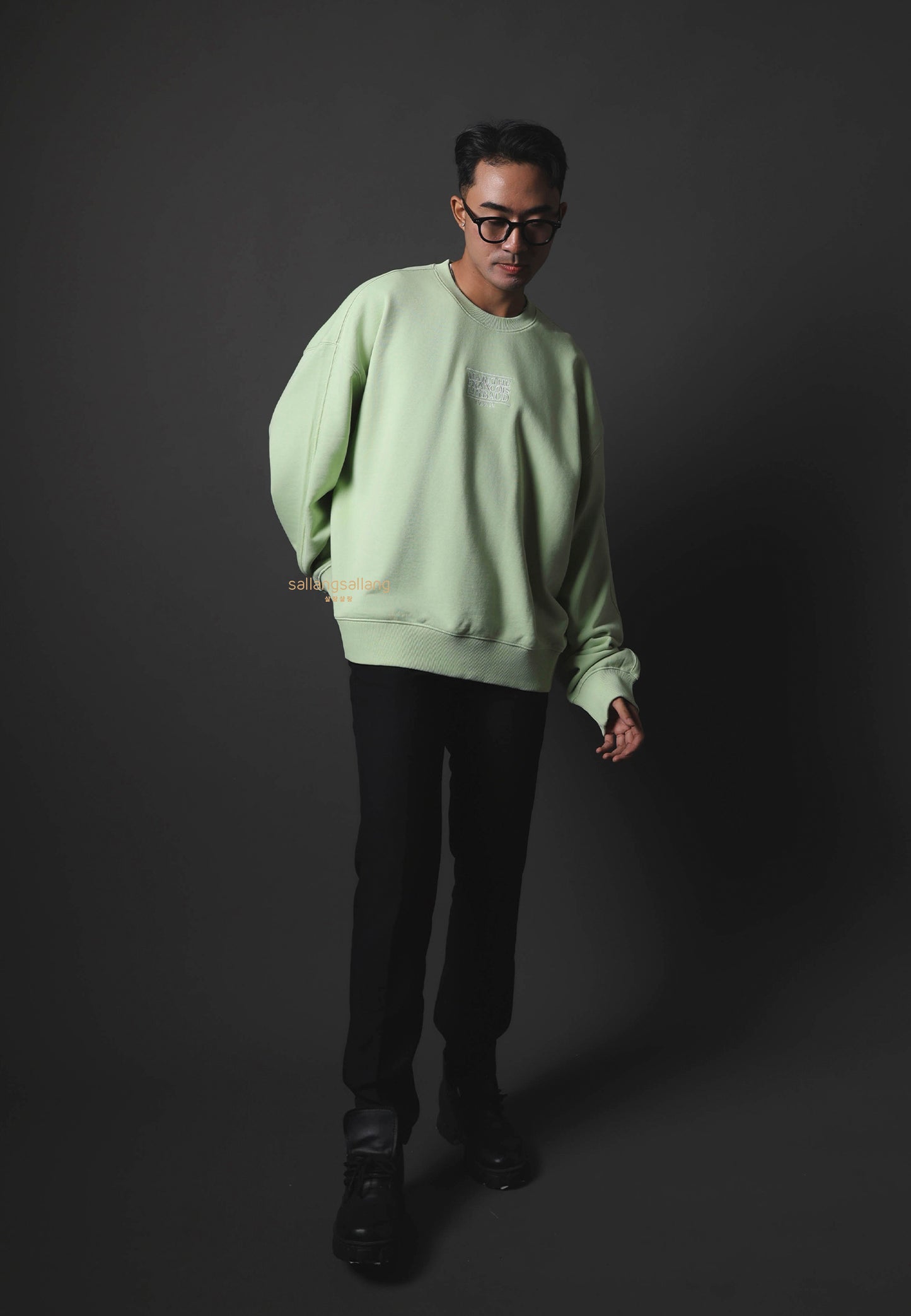 New Classic Logo Sweatshirt Light Green