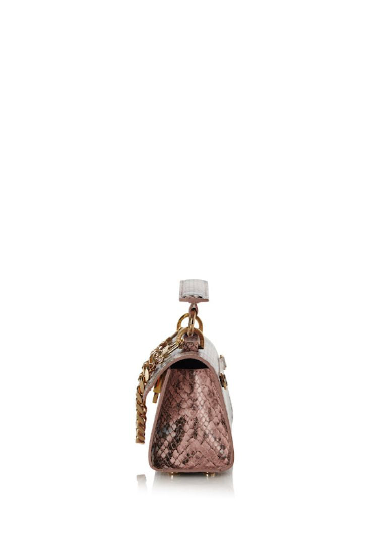 MICRO BAGUETTE pink python