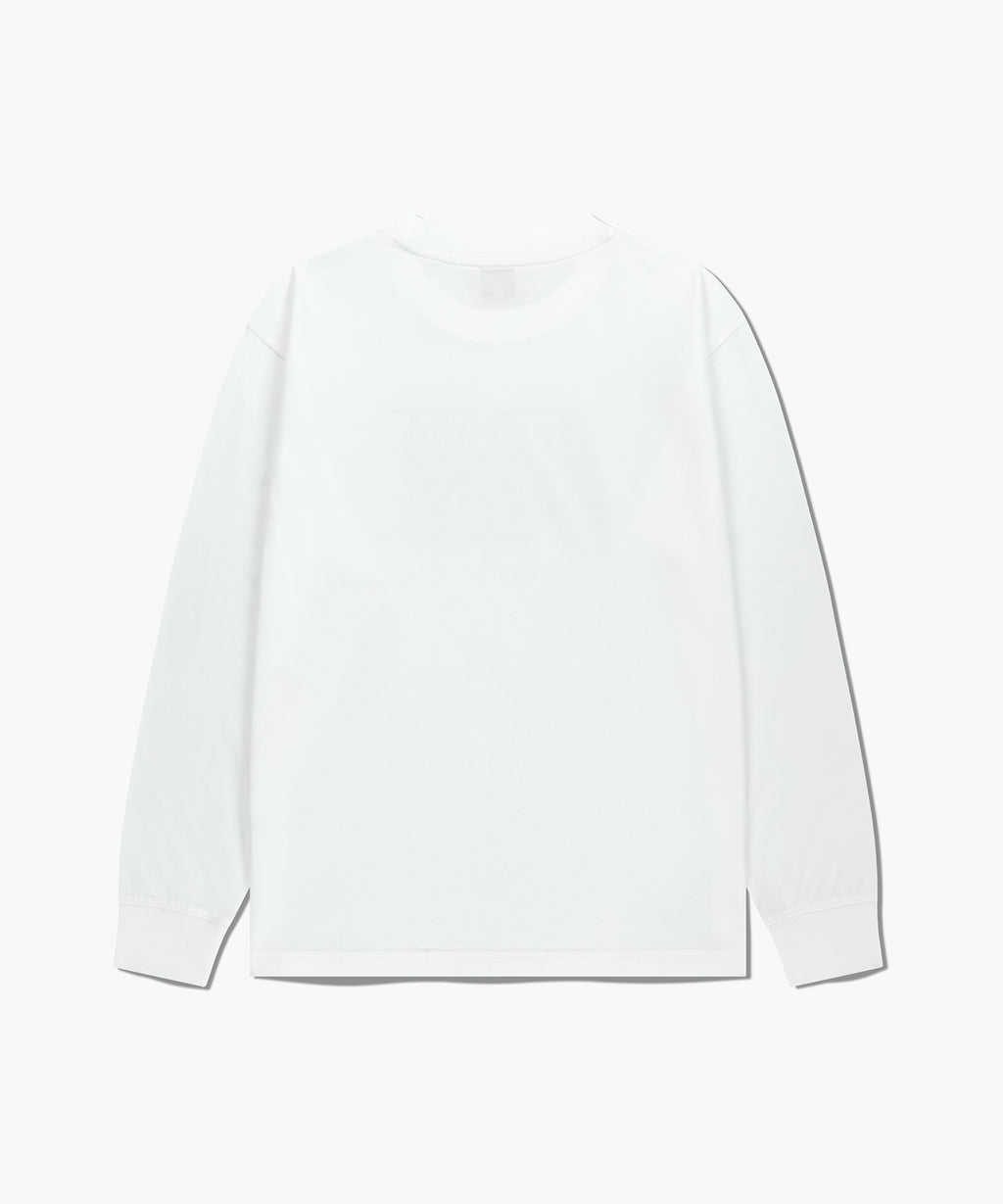 MINI DOODLE BEAR LONG SLEEVE white