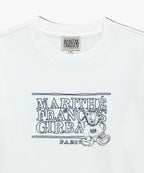 MINI DOODLE BEAR LONG SLEEVE white