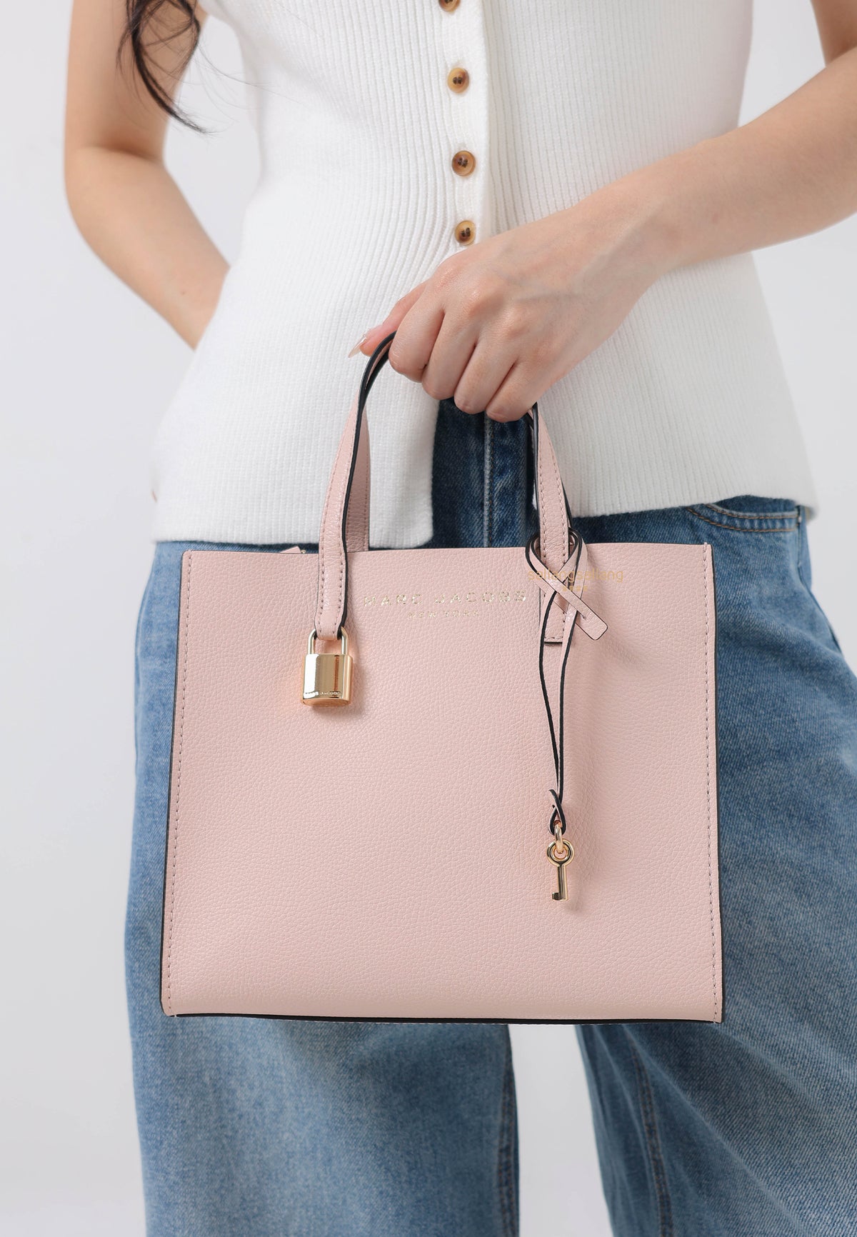 Mini Grind Tote Bag Peach Whip