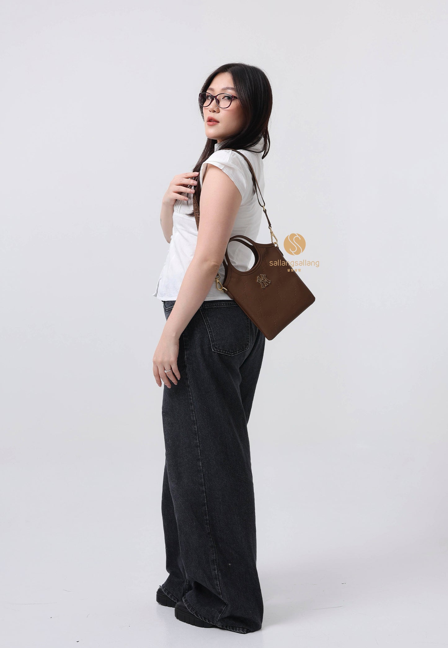 Monogram Tote Bag NY Yankees Brown