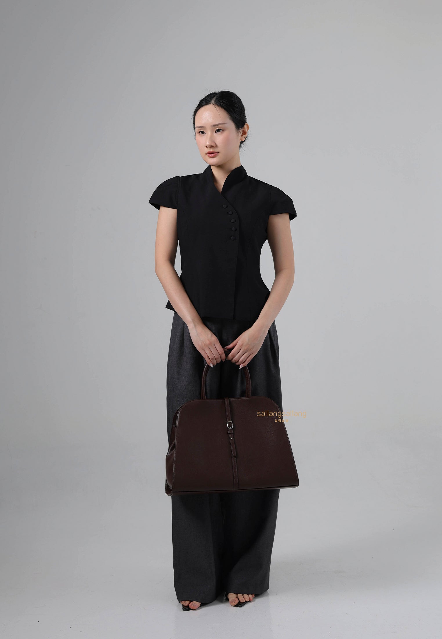 Blanc Large Burgundy Brown