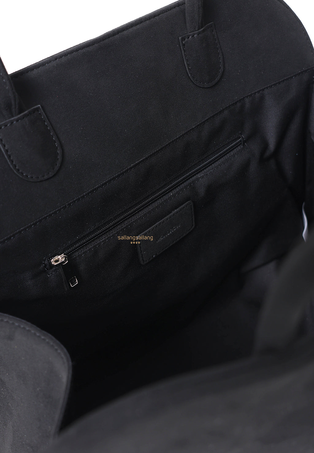 Blanc Large Suede Black