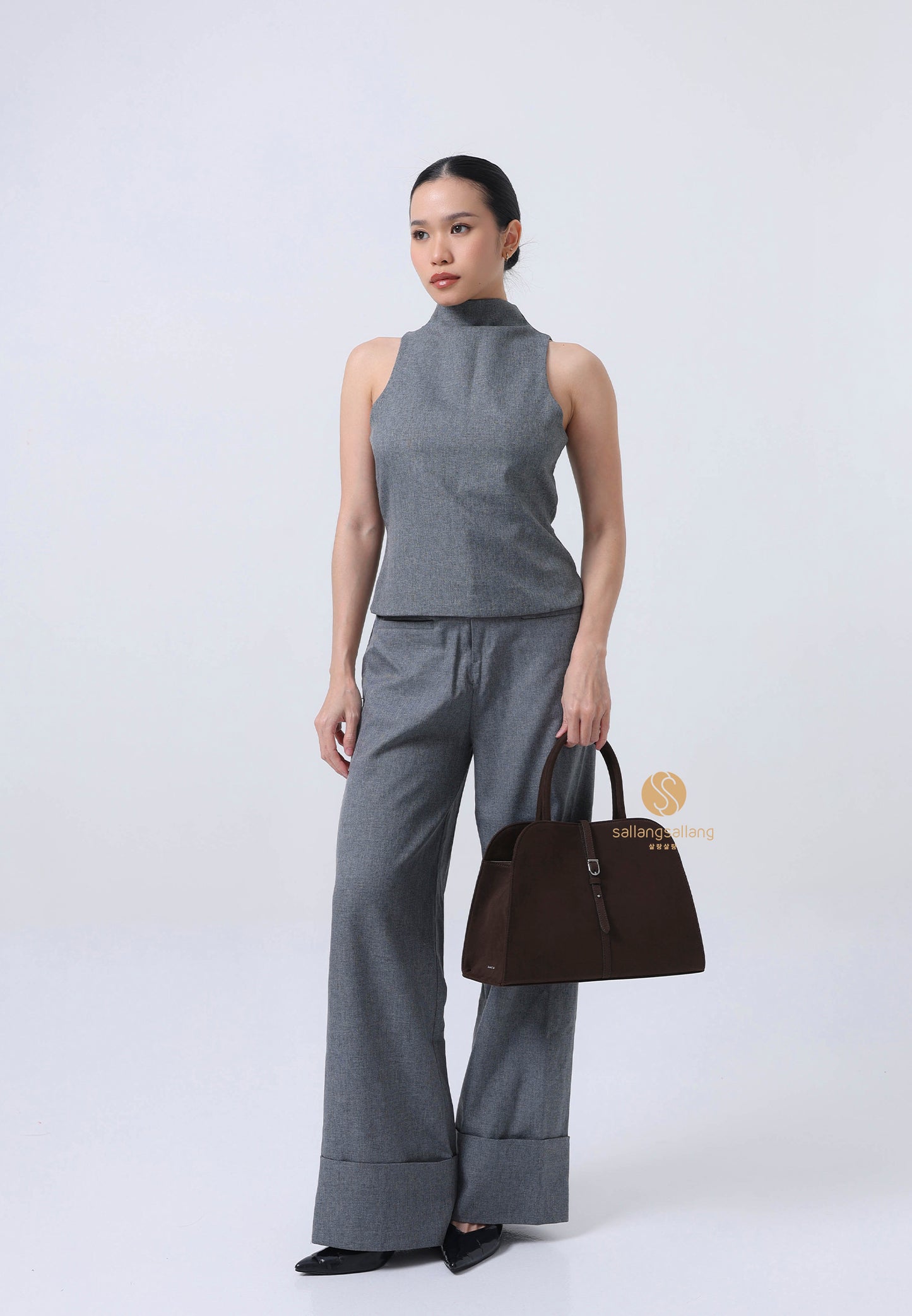 Blanc Medium Suede Choco Brown