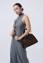 Blanc Medium Suede Choco Brown