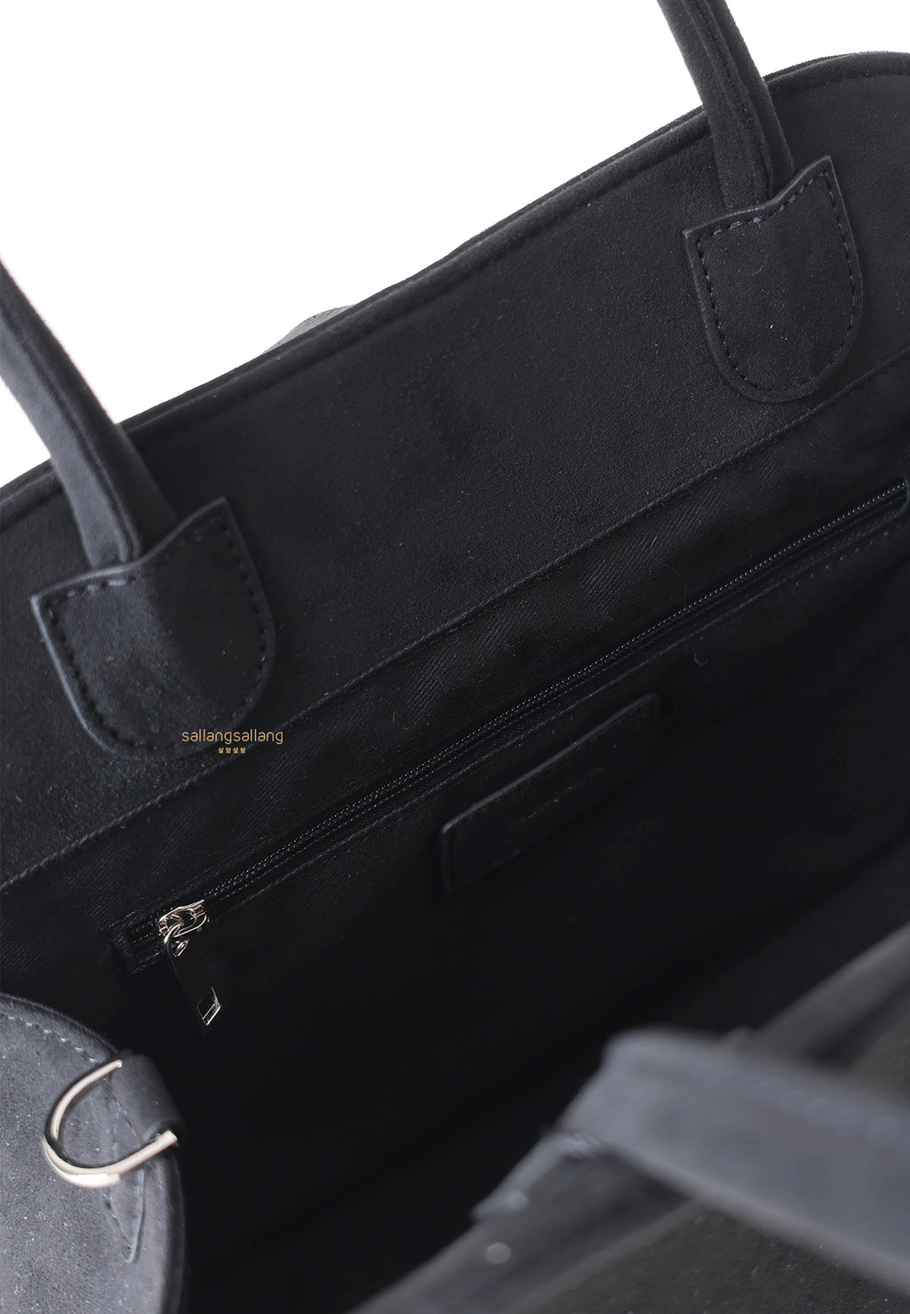 Blanc Medium Suede Black