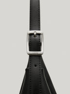 MOSSY HOBO BAG leather black