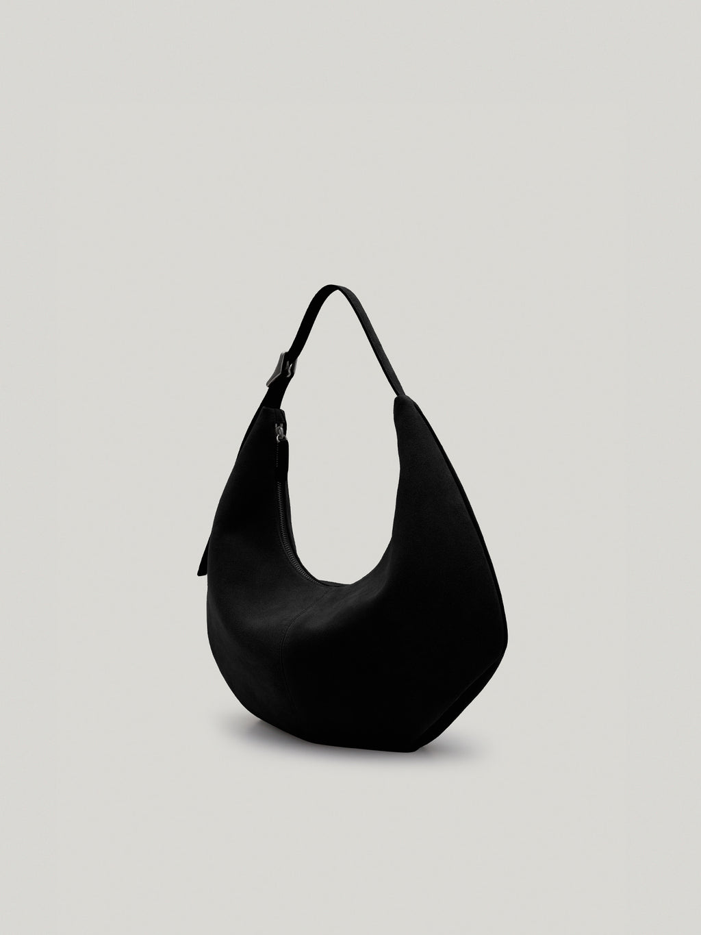 MOSSY HOBO BAG suede black