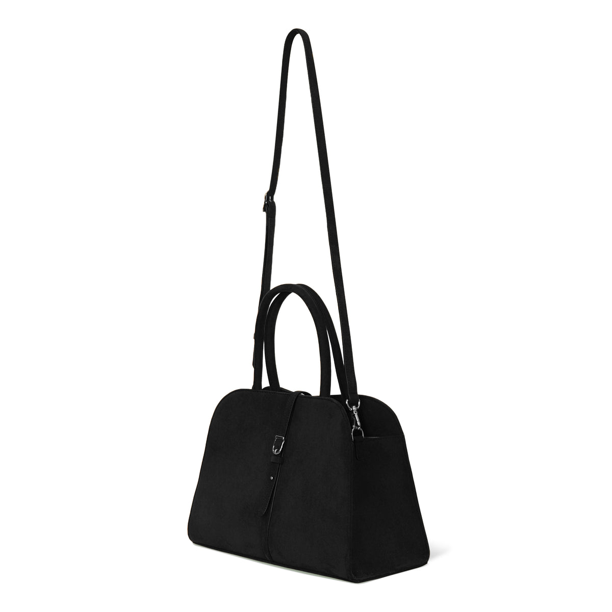 Blanc Medium Suede Black