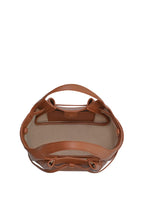 Mabel Soft Bow Tote Bag - Caramel Brown
