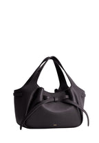 Mabel Soft Bow Tote Bag - Dark Brown