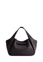 Mabel Soft Bow Tote Bag - Dark Brown