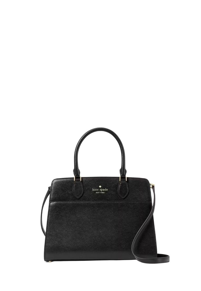 Madison Medium Satchel Bag Black