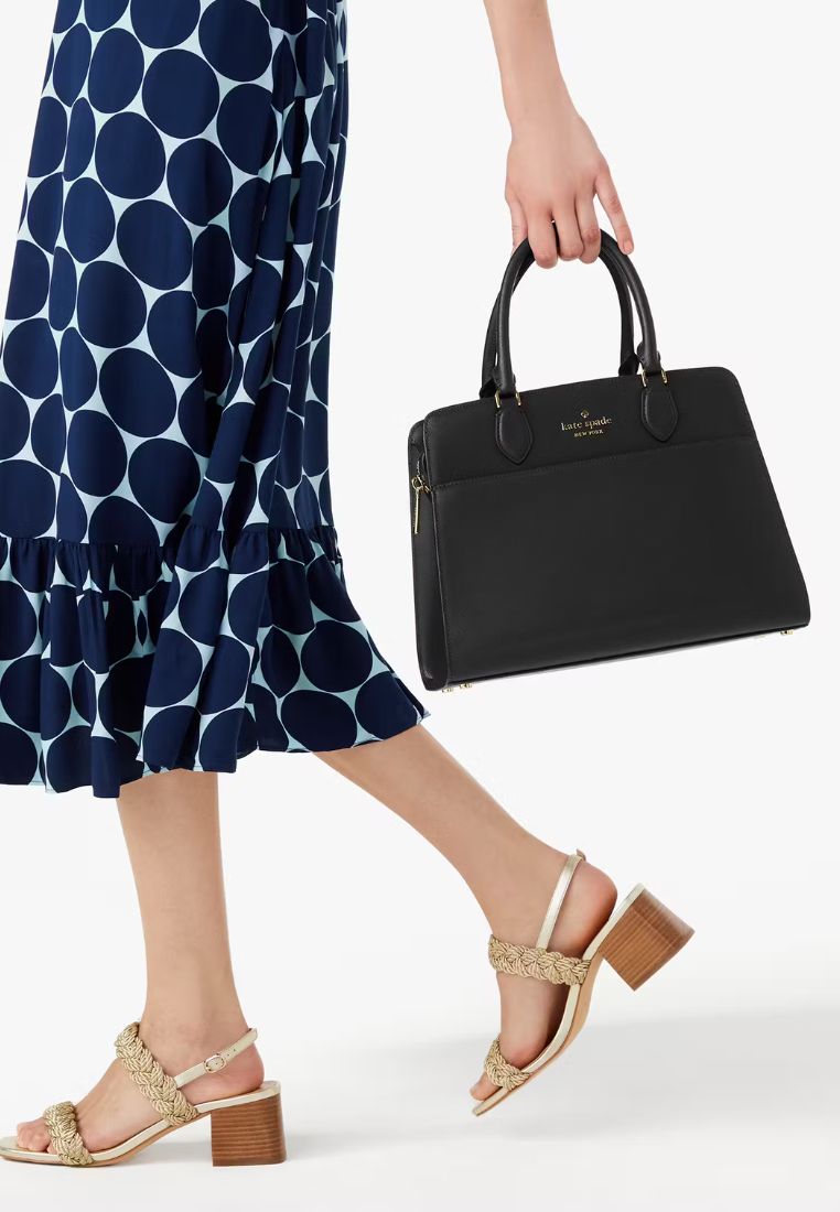 Madison Medium Satchel Bag Black