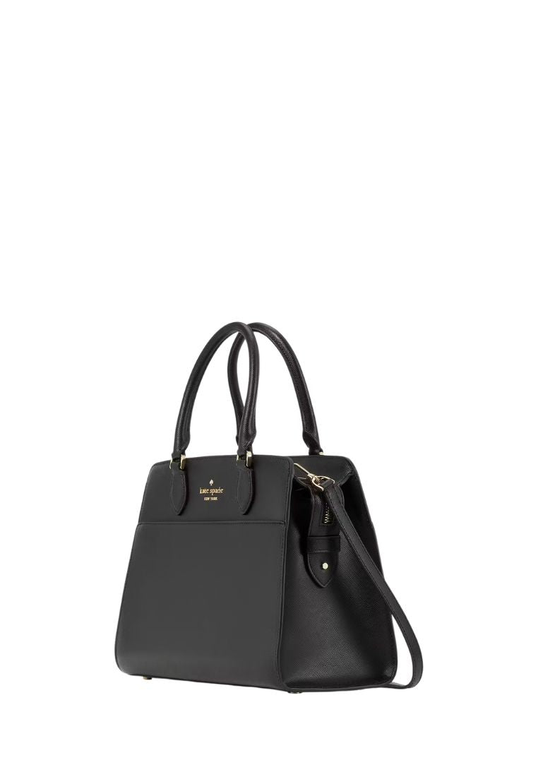 Madison Medium Satchel Bag Black