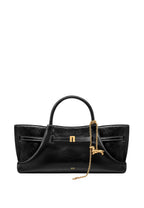 Maeve Dachshund Metal Charm Tote Bag – Black