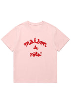 Maison De Rola Embroidery T-Shirt Pink