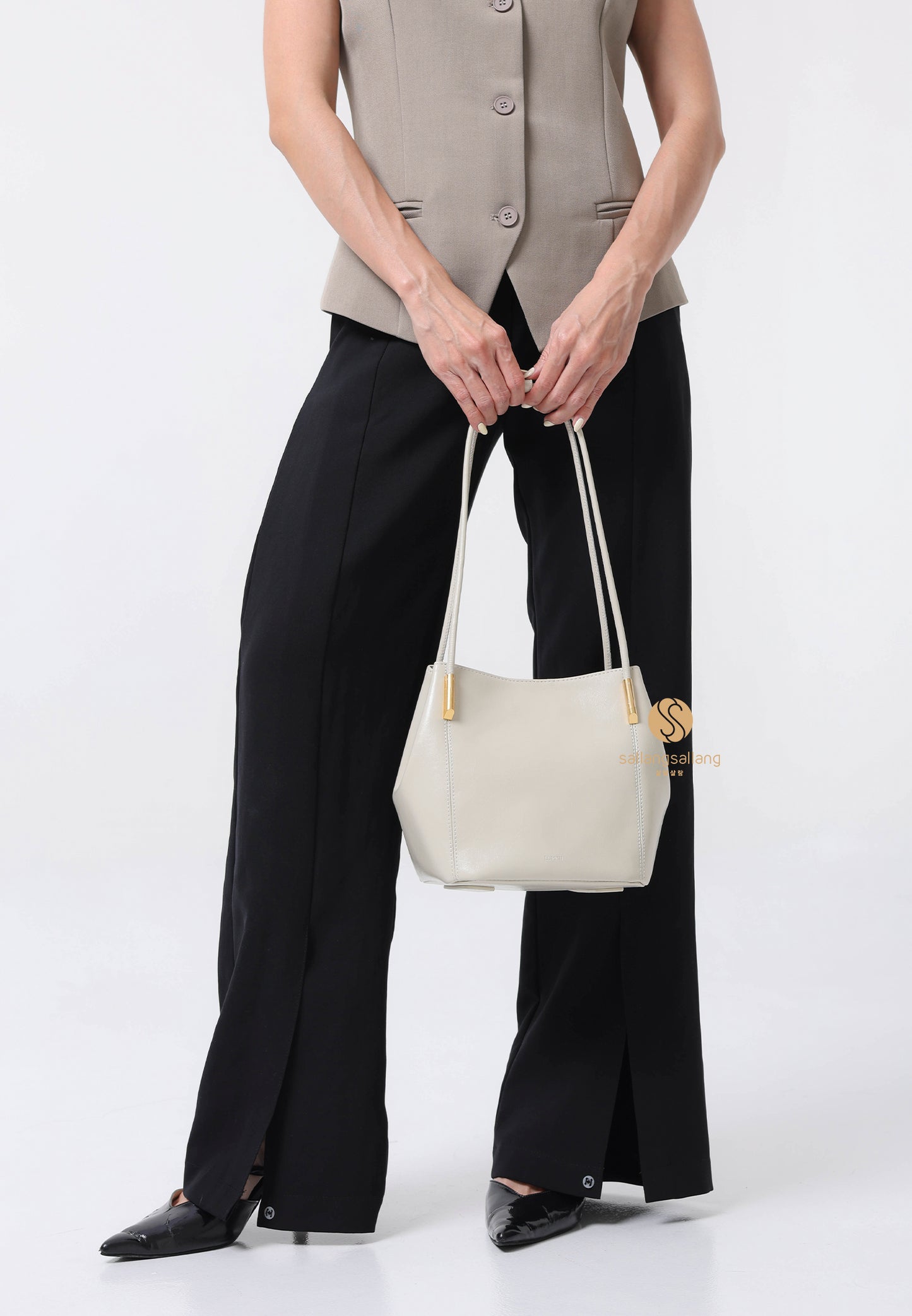 MARRON BAG misty white