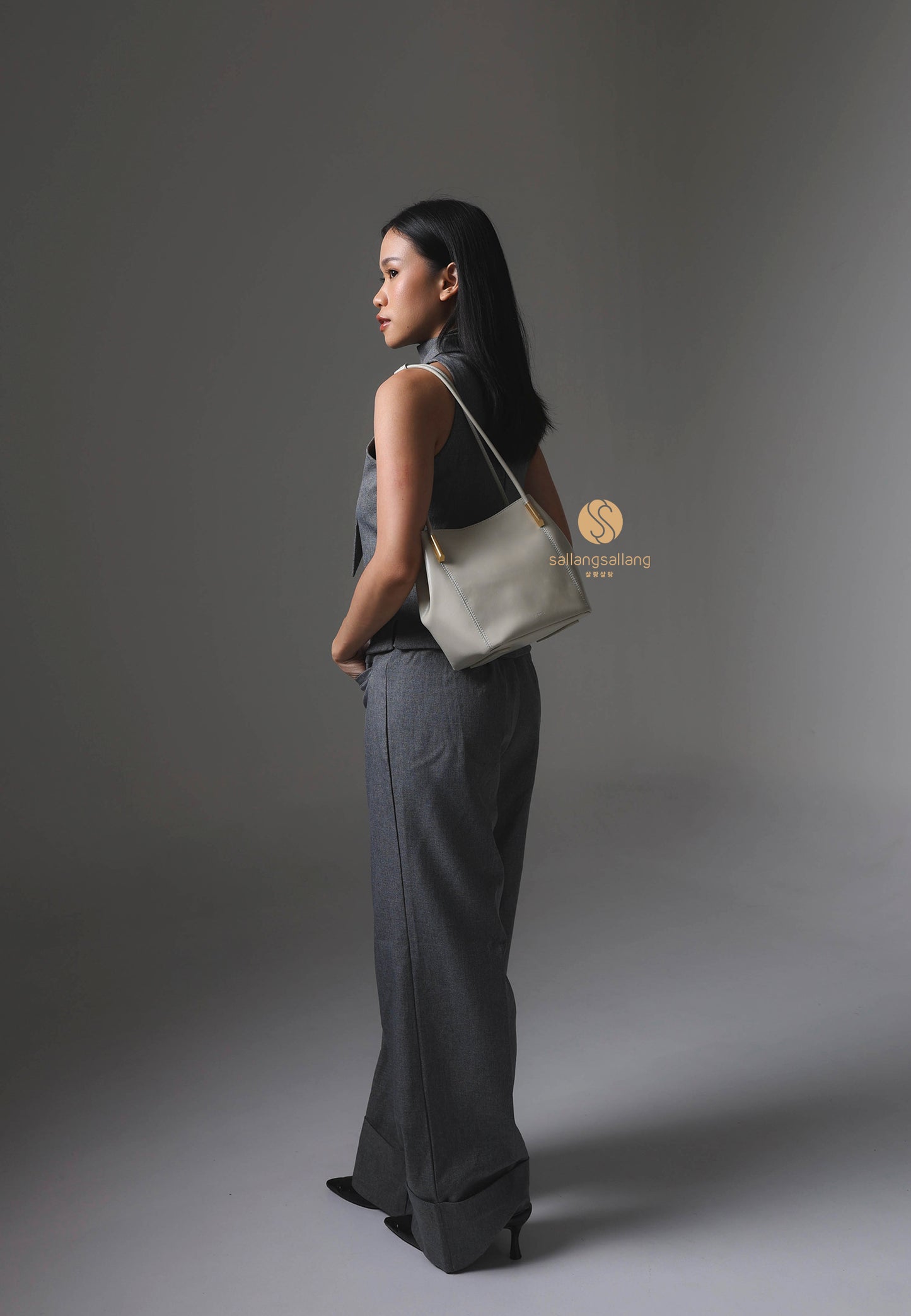 MARRON BAG misty white