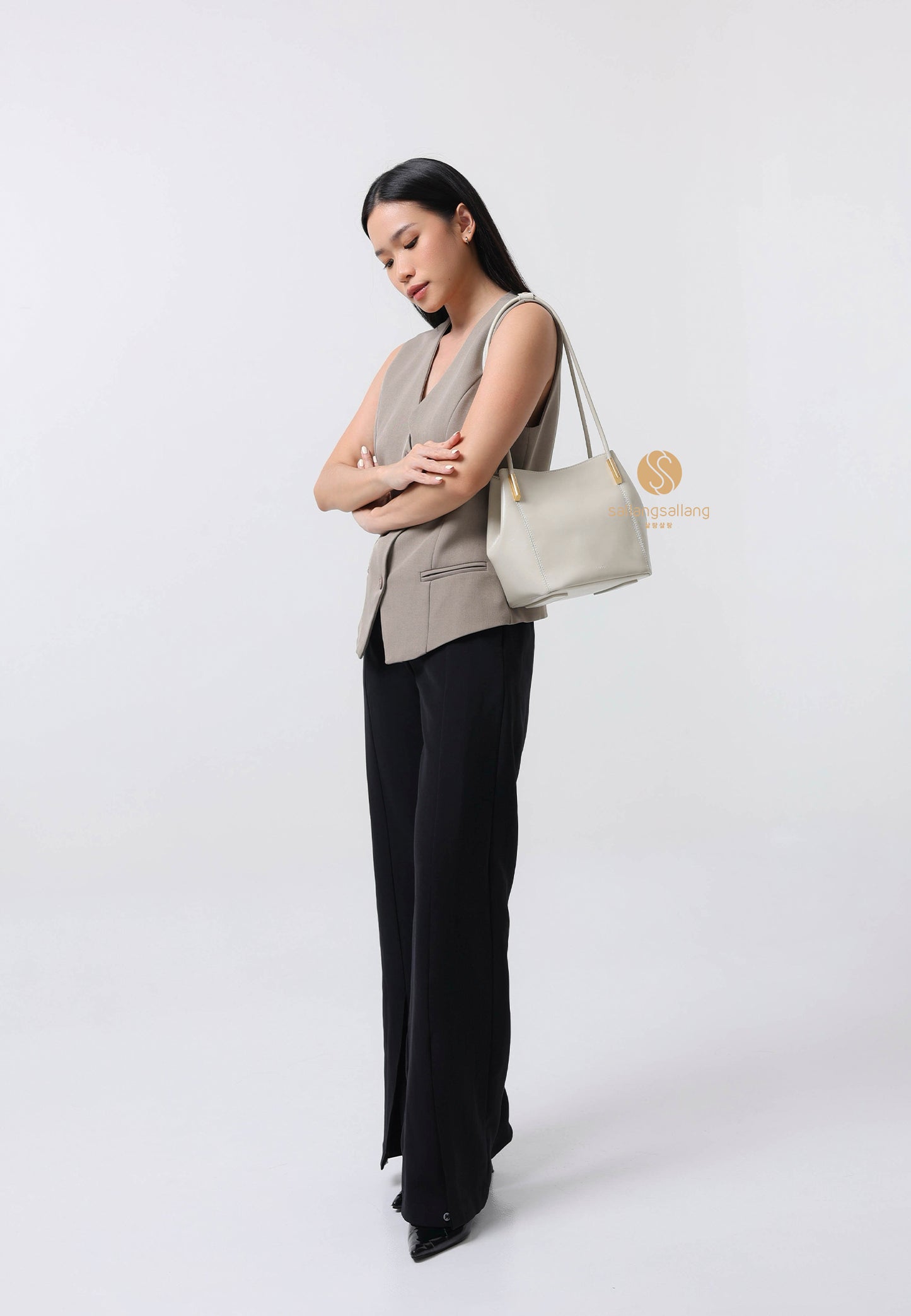 MARRON BAG misty white