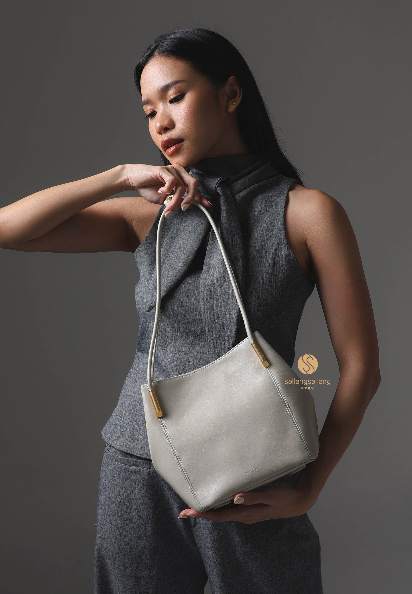 MARRON BAG misty white