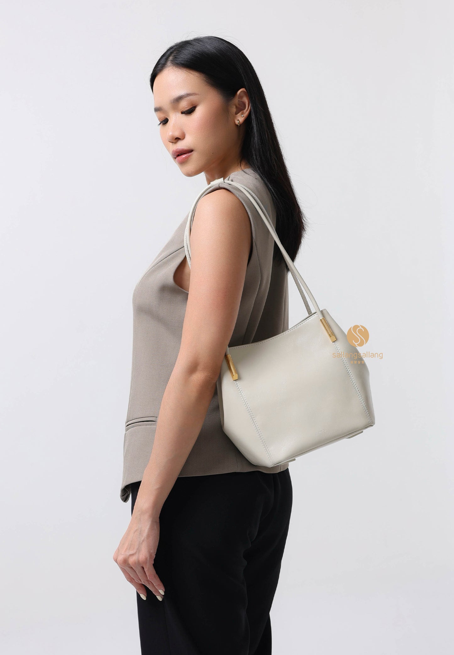 MARRON BAG misty white