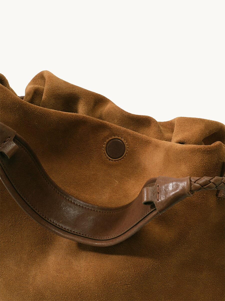 Medium Gather Bag Set Ochre Suede