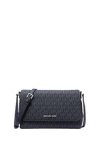 Medium Signature Logo Convertible Crossbody Bag Navy