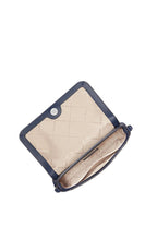 Medium Signature Logo Convertible Crossbody Bag Navy