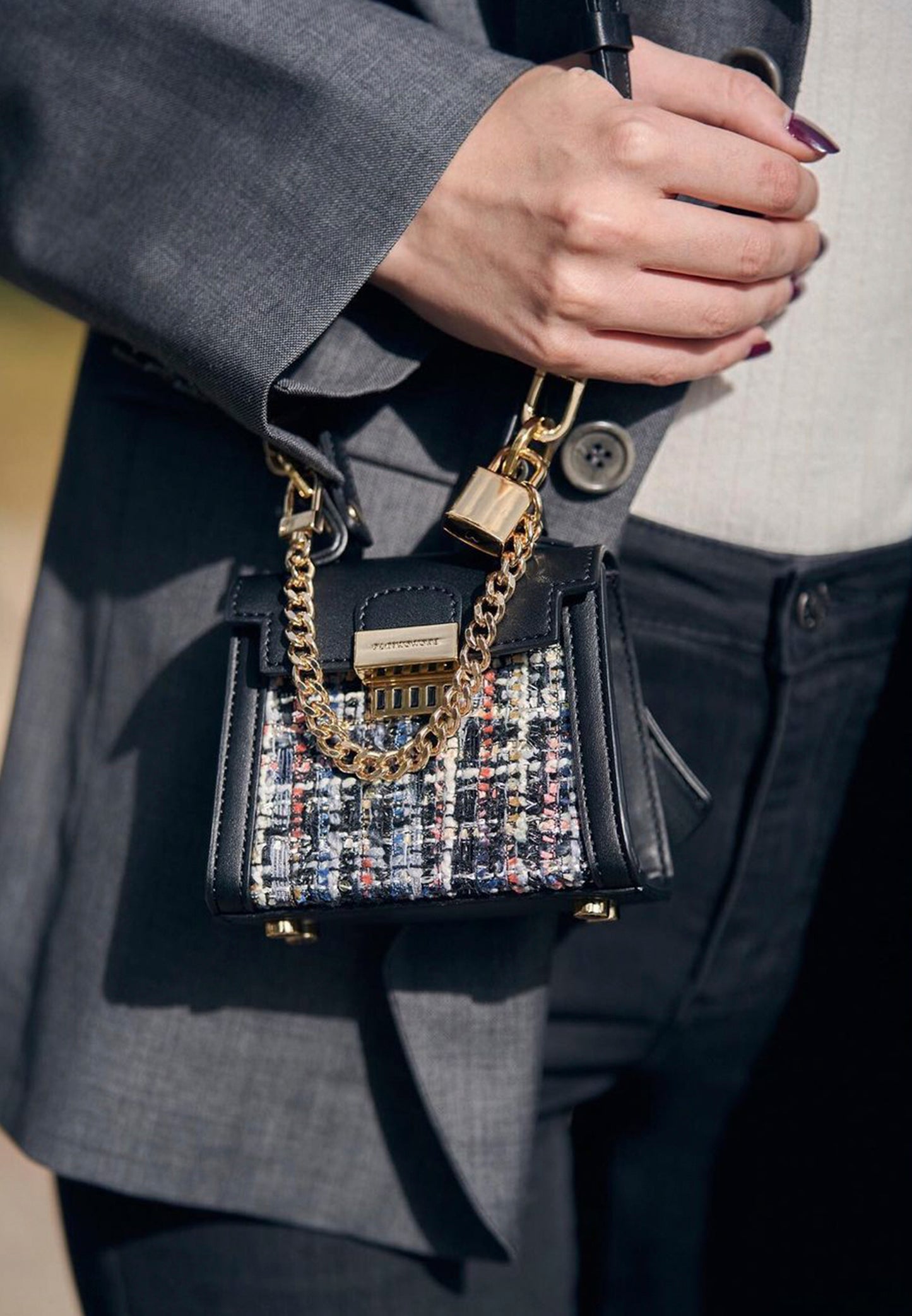 MICRO CANDY Tweed Black