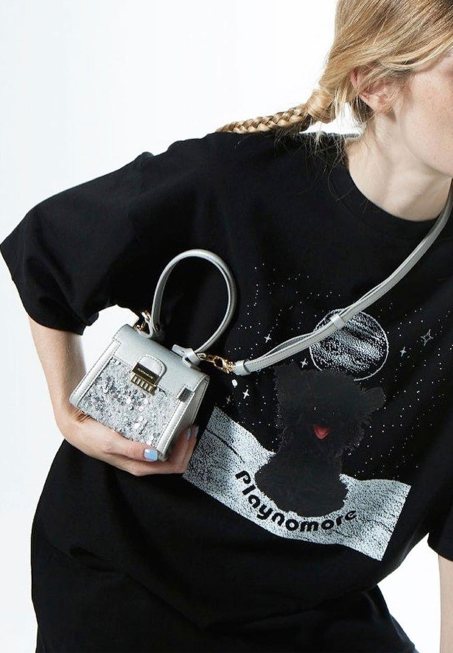 MICRO CANDY tweed silver