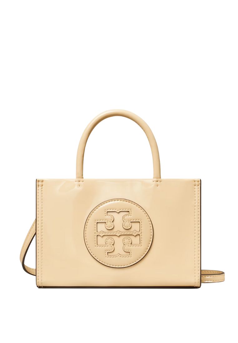 Mini Ella Bio Patent Tote Vanilla Soft Serve