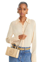 Mini Ella Bio Patent Tote Vanilla Soft Serve