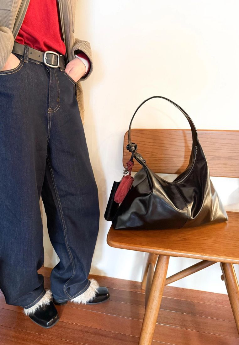 Monet Bag L Pull-Up Black