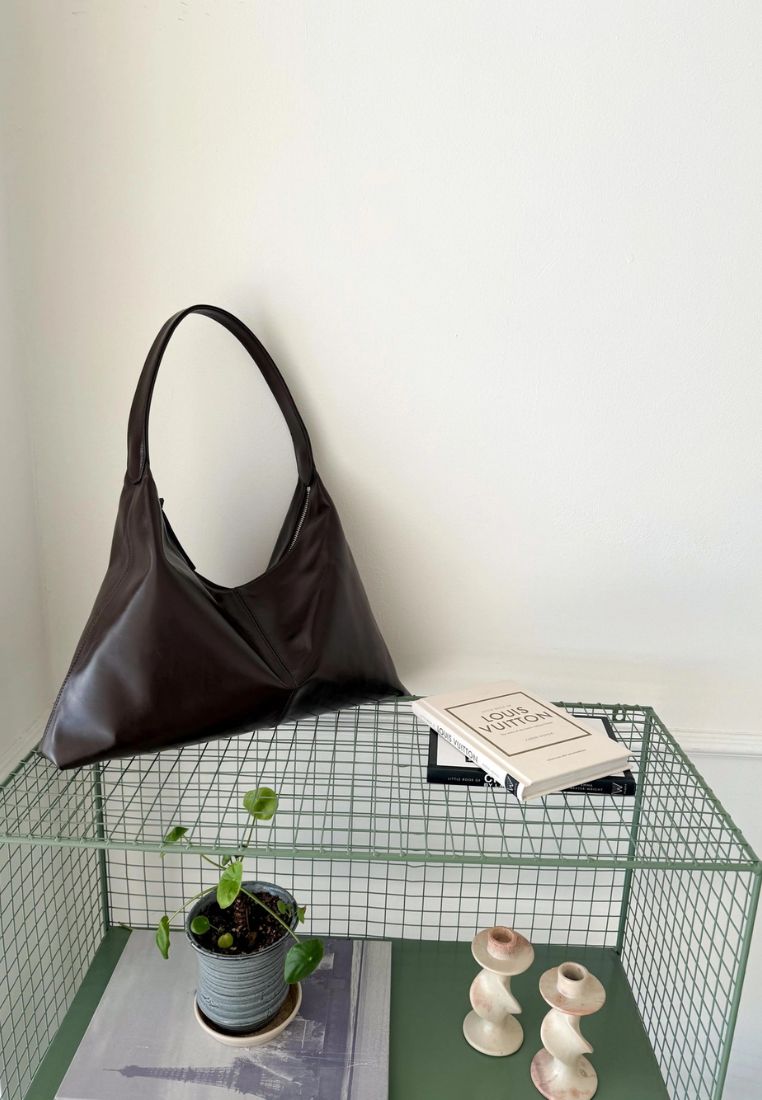 Monet Bag L Pull-Up Dark Brown