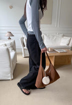 Monet Bag L Suede Brown