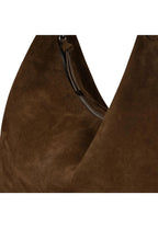 Monet Bag L Suede Khaki Brown