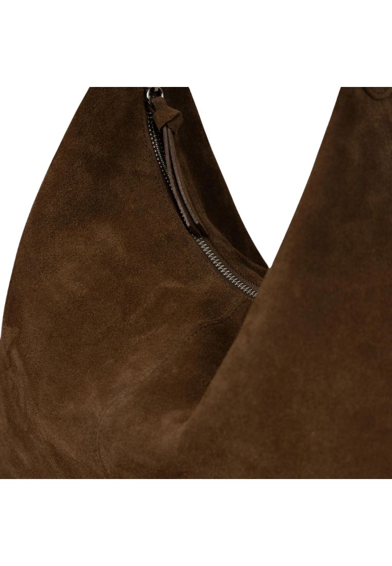 Monet Bag L Suede Khaki Brown