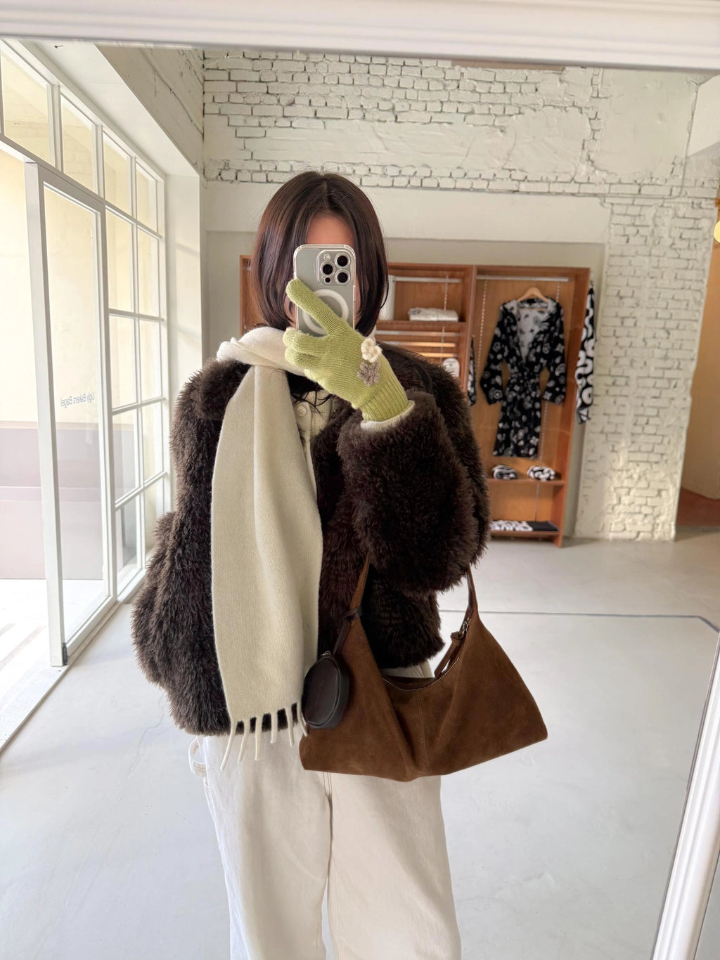 Monet Bag Suede Brown