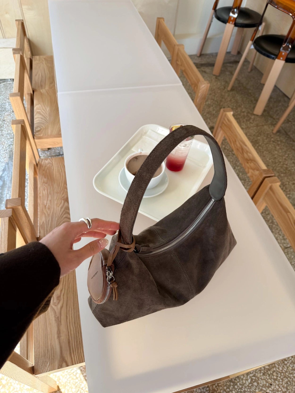 Monet Bag Suede Grey