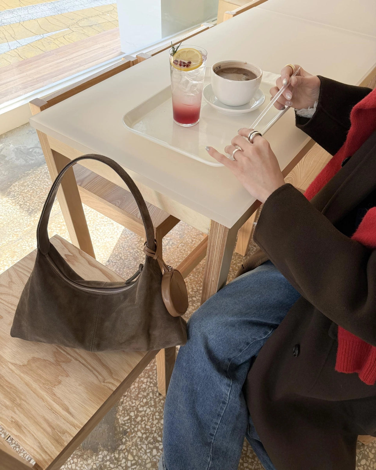 Monet Bag Suede Grey
