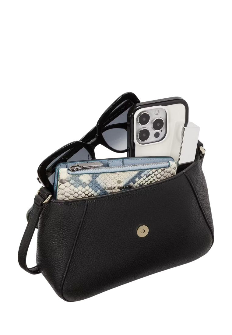 Monica Small Flap Crossbody Black