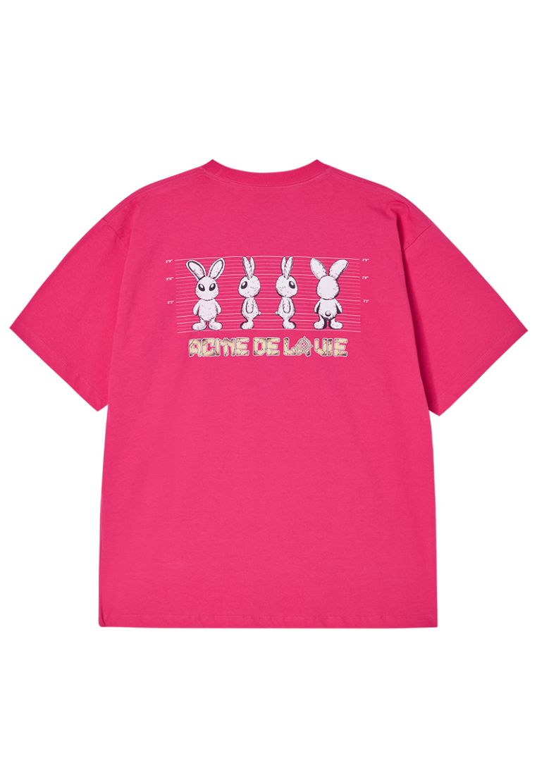 Mugshot Alien Short Sleeve T-Shirt Hot Pink