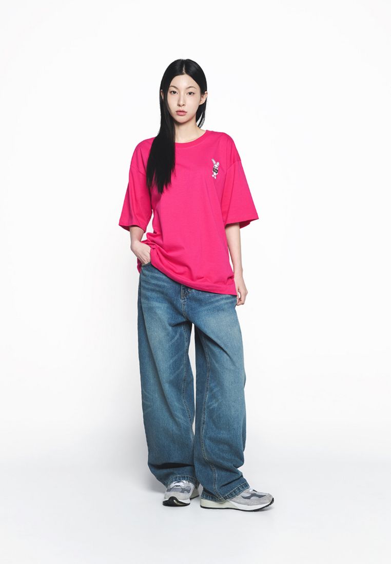 Mugshot Alien Short Sleeve T-Shirt Hot Pink
