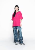 Mugshot Alien Short Sleeve T-Shirt Hot Pink