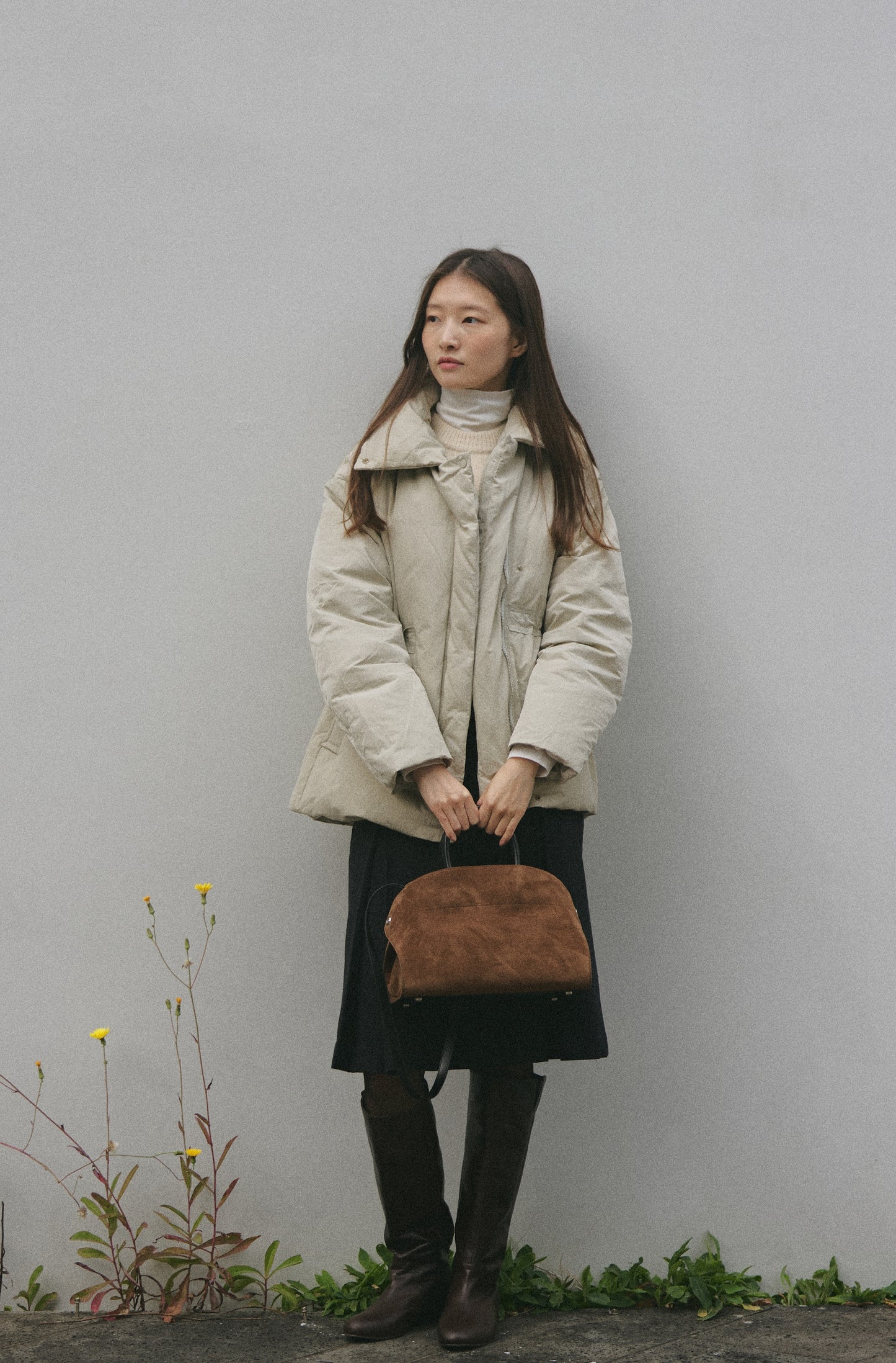 NADEL BAG suede brown
