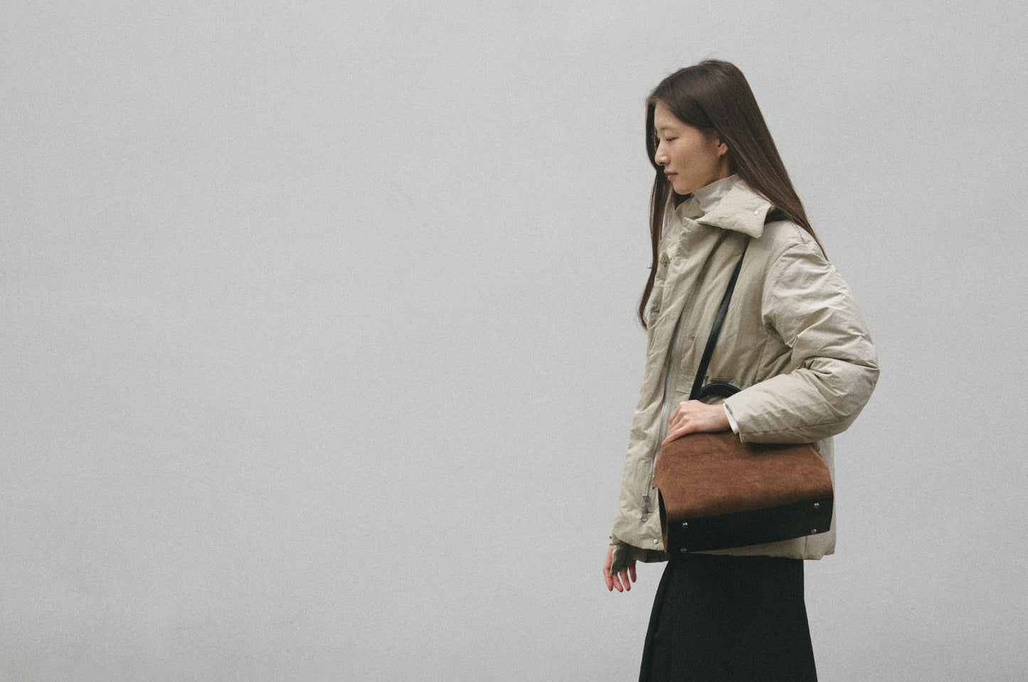 NADEL BAG suede brown