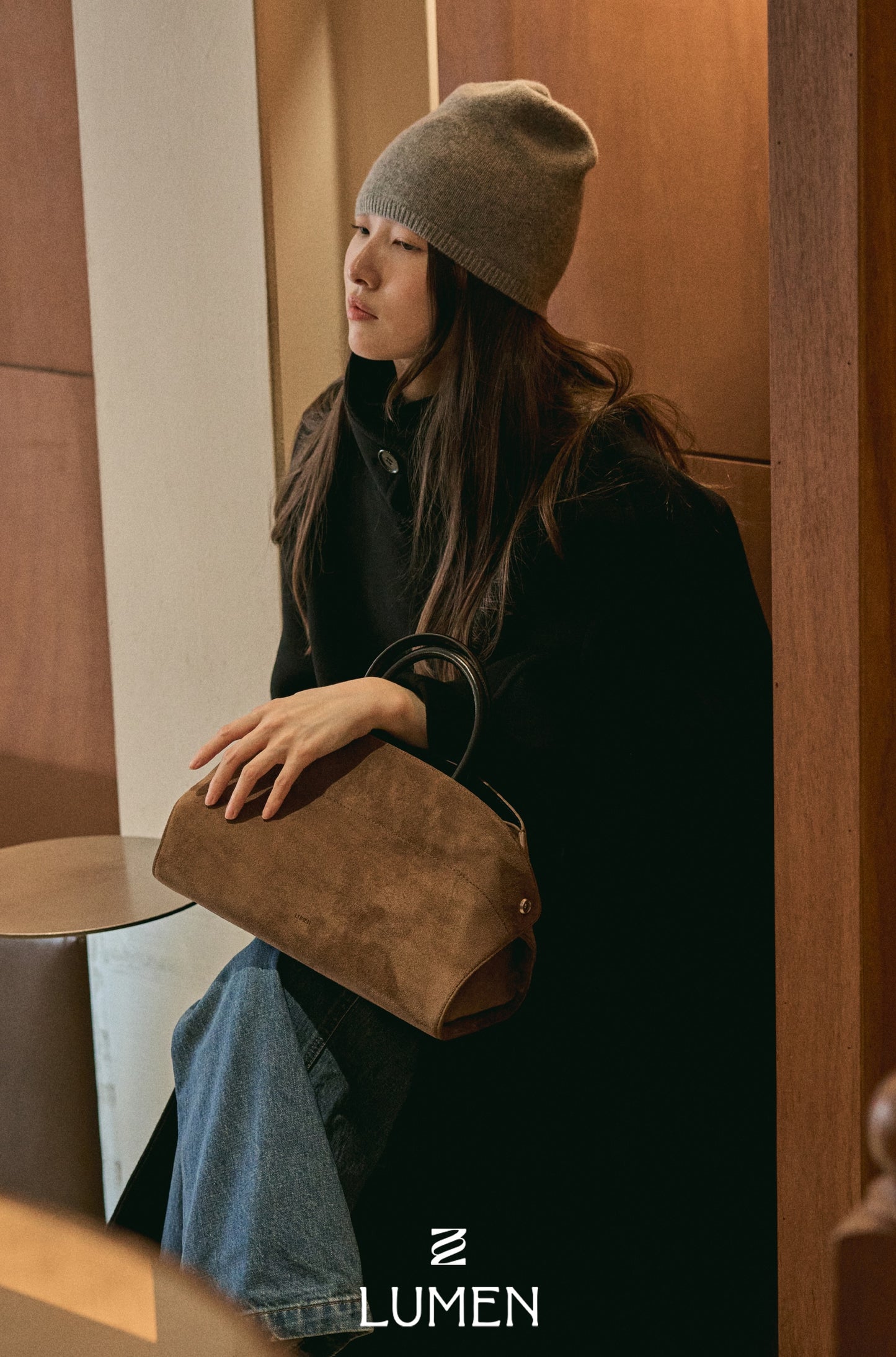 NADEL BAG suede brown