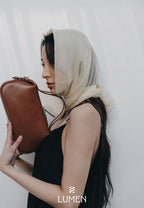 NADEL ZIP TOTE BAG tawny brown